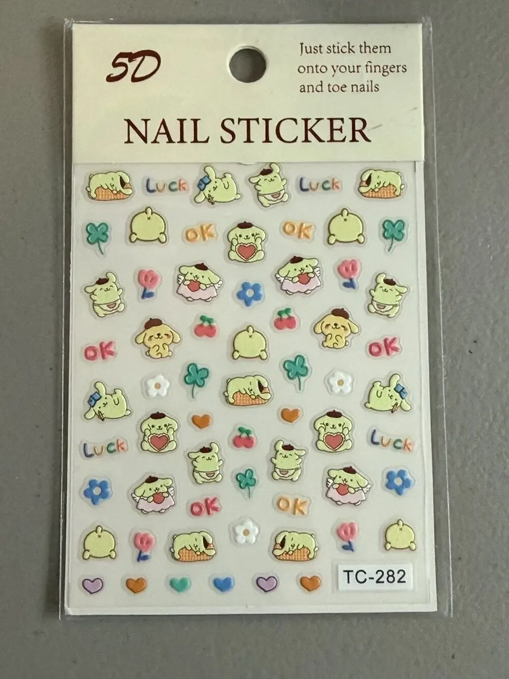 #POM-669 Pompom Nail Stickers